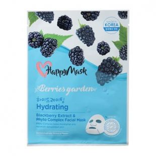 HappyMask Happy Mask Berries Garden Blackberry Extract & Phyto Complex Facial Mask (Hydrating)