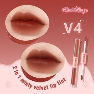 Pinkflash DoubleSense 2 In 1 Dual-ended Misty Velvet Liptint V04