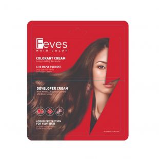 Feves Hair Color Colorant Cream 6.46 Maple Polirent