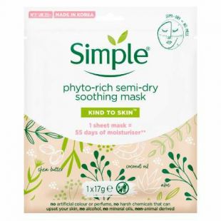 Simple Phyto-Rich Semi-Dry Soothing Mask 