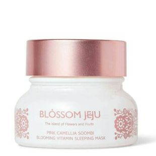 Blossom jeju Pink Camellia Soombi Blooming Vitamin Sleeping Mask 