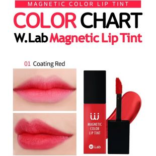 W Lab Magnetic Lip Tint 01 Coating Red