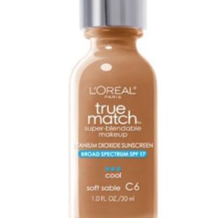 L'Oreal Paris True Match Super-Blendable Liquid Foundation C6 Soft Sable
