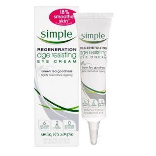 Simple Regenaration Age Resisting Eye Cream Green Tea Goodness