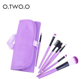 O.TWO.O 7 Pcs Makeup Brush Set Purple 