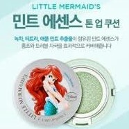The Face Shop DISNEY PRINCESS TONE UP CUSHION ARIEL LITTLE MERMAID / MINT