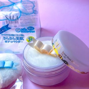 Kanebo SALA Body Puff Powder Soap Fragrance with SPF