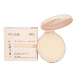 Wardah Colorfit Velvet Powder Foundation 23W Warm Ivory