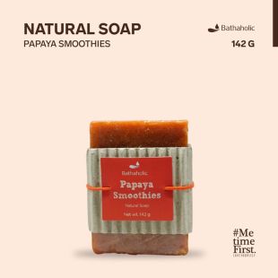 Bathaholic Papaya Smoothies Natural Soap 