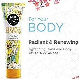 Good Virtues Co. Radiant and Renewing Lightening hand and body lotion