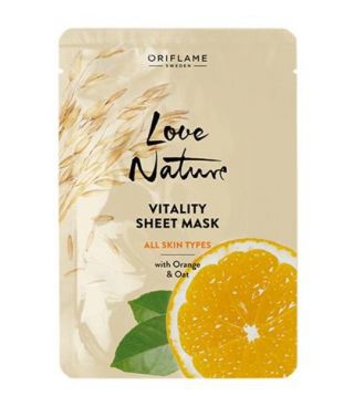 Oriflame Love Nature Vitality Sheet Mask All Skin Types 