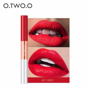 O.TWO.O 2 in 1 Lipsgloss Matte Velvet Glitter 01 Wind