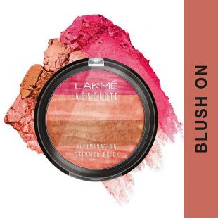 Lakmé Absolute Reinvent Illuminating Shimmer Brick Blush On 