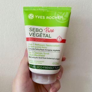 Yves Rocher Sebo Pure Vegetal 3 In 1 Cleanser Scrub 