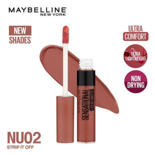 Maybelline Sensational Liquid Matte Nude Series NU02 Strip It Off