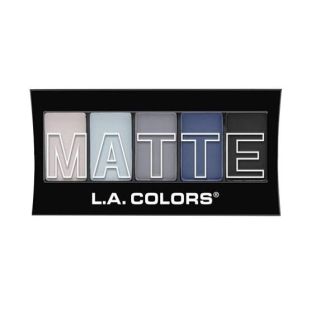 L.A. Colors 5 Color Matte Eyeshadow Blue Denim