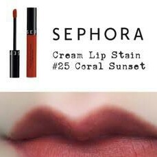 Sephora Crem Lip Stain Coral Sunset