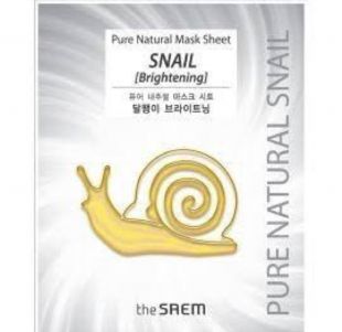 the SAEM Pure Natural Mask Sheet Snail (Brightening)
