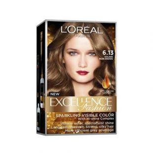 L'Oreal Paris Excellence Fashion Hair Color 6.13 Golden Nude Brown