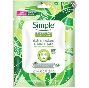 Simple Rich Moisture Sheet Mask 