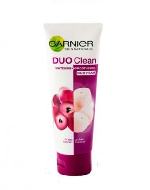 Garnier Duo Clean Whitening and Smoothening Foam 