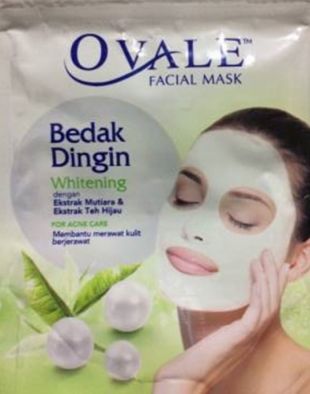 Ovale Facial Mask Bedak Dingin Green Tea