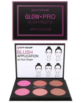 City Color Glow-Pro Blush Palette Matte collection