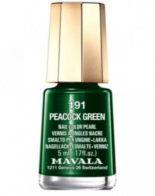 Mavala Nail Color Pearl Peacock Green