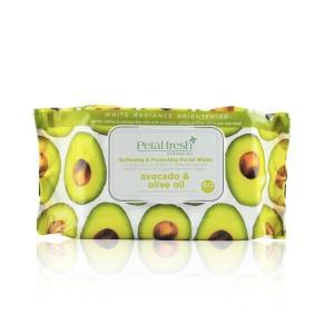 PETAL FRESH ORGANICS Avocado Ultra Moisturizing Facial Cleansing Wipes 