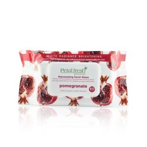 PETAL FRESH ORGANICS Pomegranate Age Defying Facial Cleansing Wipes 