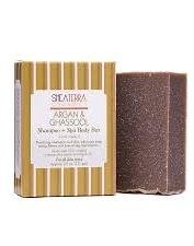 Shea Terra Organics Argan & Ghassool Shampoo + Spa Body Bar 