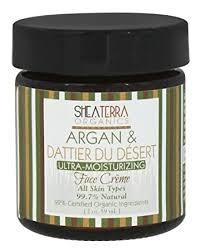 Shea Terra Organics Argan & Desert Date Ultra-Moisturizing Face Creme 