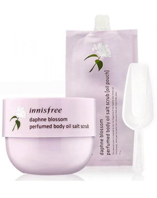 Innisfree Daphne Blossom Body Oil Salt Scrub 