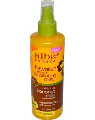 Alba Botanica Hawaiian Leave-In Conditioning Mist Drink It Up Coconut Milk 