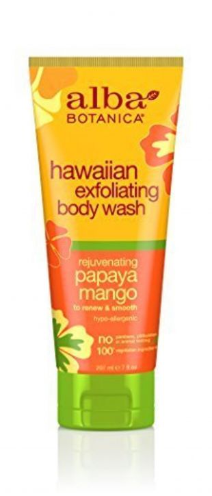 Alba Botanica Hawaiian Exfoliating Body Wash Rejuvenating Papaya Mango