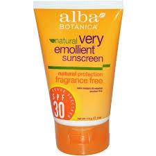 Alba Botanica Very Emollient Sunscreen Fragrance Free Lotion SPF 30 