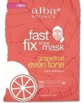 Alba Botanica Fast Fix Sheet Mask Grapefruit Even Tone 