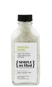 Simple as that Matcha Mask 