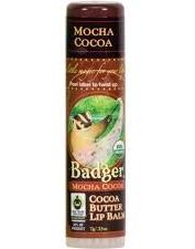 Badger Mocha Cocoa Cocoa Butter Lip Balm 