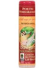 Badger Poetic Pomegranate Cocoa Butter Lip Balm 