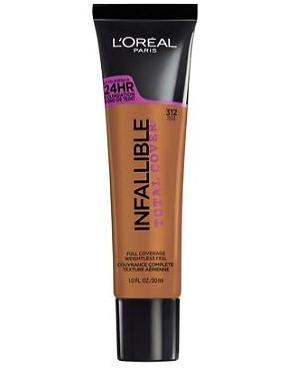 L'Oreal Paris INFALLIBLE Total Cover Foundation 312 Cocoa