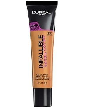 L'Oreal Paris INFALLIBLE Total Cover Foundation 310 Classic Tan