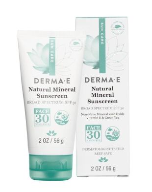 Derma E Natural Mineral Sunscreen Broad Spectrum SPF 30 Oil-Free Face 
