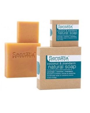 Sensatia Botanicals Coconut and Mandarin Natural Soap 