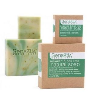 Sensatia Botanicals Seaweed and Bali Lime Natural Soap 