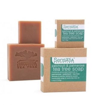 Sensatia Botanicals Patchouli and Palmarosa Tea Tree Soap 