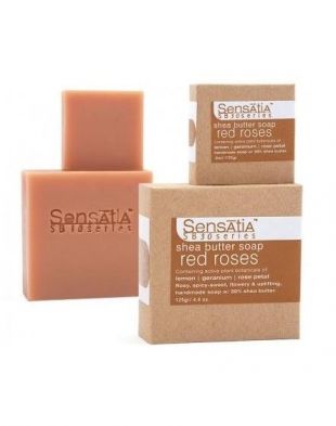 Sensatia Botanicals Red Roses Shea Butter Soap 