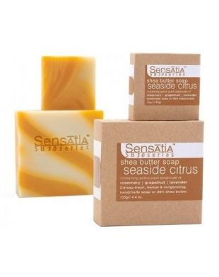 Sensatia Botanicals Seaside Citrus Shea Butter Soap 