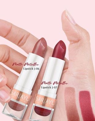 Sariayu MATTE METALLIC LIPSTICK SARIAYU COLOR TREND JAKARTA 2018 J07-J06