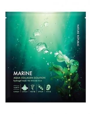 Nature Republic Aqua Collagen Solution Hydrogel Mask Marine